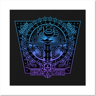 Aztec Eagle Tree Symbol Posters and Art